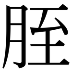 胵: Serifenschrift (Songti/Mingti)