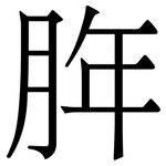 脌: Serifenschrift (Songti/Mingti)