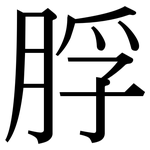 脬: Serifenschrift (Songti/Mingti)