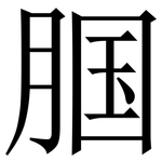腘: Serifenschrift (Songti/Mingti)