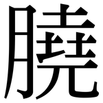 膮: Serifenschrift (Songti/Mingti)