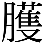 臒: Serifenschrift (Songti/Mingti)