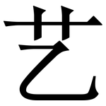 艺: Serifenschrift (Songti/Mingti)