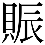 賑: Serifenschrift (Songti/Mingti)