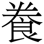 飬: Serifenschrift (Songti/Mingti)