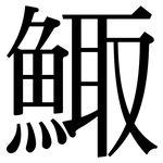 鯫: Serifenschrift (Songti/Mingti)