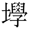 㙾: Serifenschrift (Songti/Mingti)