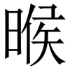 㬋: Serifenschrift (Songti/Mingti)