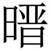 㬐: Serifenschrift (Songti/Mingti)