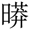 㬒: Serifenschrift (Songti/Mingti)
