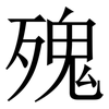 㱱: Serifenschrift (Songti/Mingti)