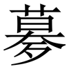 㱳: Serifenschrift (Songti/Mingti)