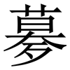 㱳: Serifenschrift (Songti/Mingti)