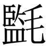 㲯: Serifenschrift (Songti/Mingti)