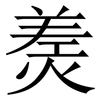 㷢: Serifenschrift (Songti/Mingti)