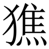 㺘: Serifenschrift (Songti/Mingti)
