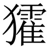 㺢: Serifenschrift (Songti/Mingti)