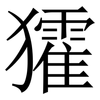 㺢: Serifenschrift (Songti/Mingti)