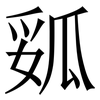 㼏: Serifenschrift (Songti/Mingti)
