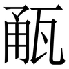 㼧: Serifenschrift (Songti/Mingti)