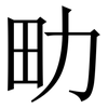 㽖: Serifenschrift (Songti/Mingti)