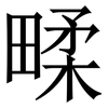 㽥: Serifenschrift (Songti/Mingti)