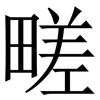 㽨: Serifenschrift (Songti/Mingti)