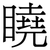 䁱: Serifenschrift (Songti/Mingti)