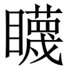 䁾: Serifenschrift (Songti/Mingti)