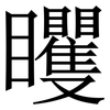 䂄: Serifenschrift (Songti/Mingti)