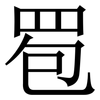 䍖: Serifenschrift (Songti/Mingti)