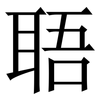 䎸: Serifenschrift (Songti/Mingti)
