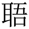 䎸: Serifenschrift (Songti/Mingti)