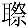 䏅: Serifenschrift (Songti/Mingti)
