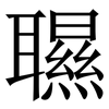 䏉: Serifenschrift (Songti/Mingti)