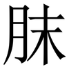 䏞: Serifenschrift (Songti/Mingti)