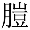 䐩: Serifenschrift (Songti/Mingti)