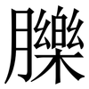 䑈: Serifenschrift (Songti/Mingti) 䑈: Serifenschrift (Songti/Mingti)