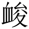 䘒: Serifenschrift (Songti/Mingti)