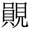 䚋: Serifenschrift (Songti/Mingti)