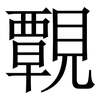 䚓: Serifenschrift (Songti/Mingti)