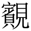䚔: Serifenschrift (Songti/Mingti)