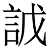 䛋: Serifenschrift (Songti/Mingti)