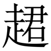 䞫: Serifenschrift (Songti/Mingti) 䞫: Serifenschrift (Songti/Mingti)