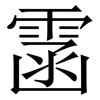 䨡: Serifenschrift (Songti/Mingti)