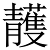 䨼: Serifenschrift (Songti/Mingti)