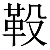 䩔: Serifenschrift (Songti/Mingti)