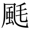 䫽: Serifenschrift (Songti/Mingti)
