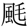 䫽: Serifenschrift (Songti/Mingti)