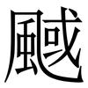 䬎: Serifenschrift (Songti/Mingti)